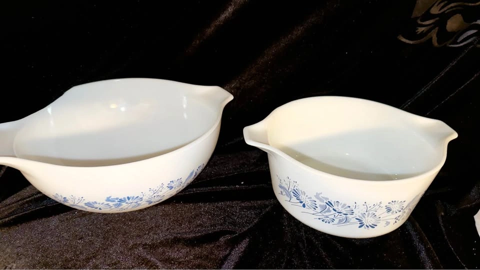 Pyrex Colonial Mist bowl & casserole - photo 2