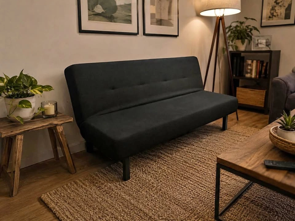 FREE DELIVERY 🚛 Black Ikea Futon Sofa Bed Couch