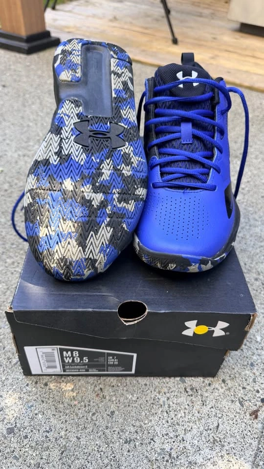 Under Armour Lockdown 5 Basketball Shoes (Like New) - Men's 8 / - photo 2