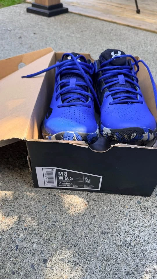 Under Armour Lockdown 5 Basketball Shoes (Like New) - Men's 8 / - photo 3