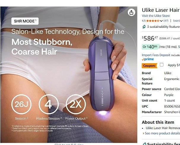 Ulike Hair removal device NEW