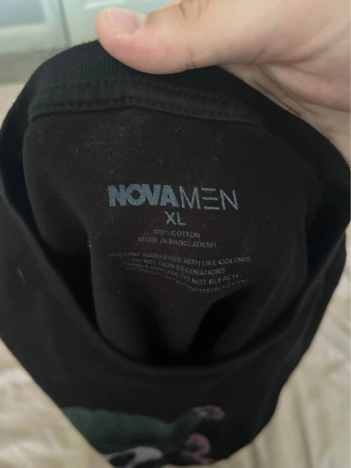 NovaMen Graphic T-Shirt Black Size XL - Ski Mask Teddy Bear - photo 3