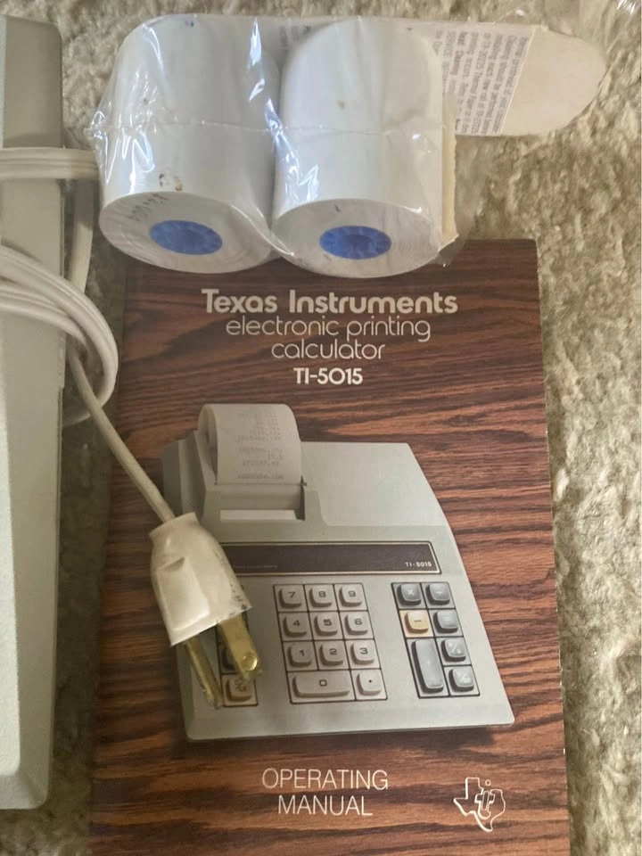 Vintage Texas Instruments electronic printing calculator T1-5015 - photo 2