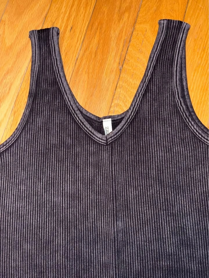 Zenana brami style ribbed jumpsuit new in polys - photo 2