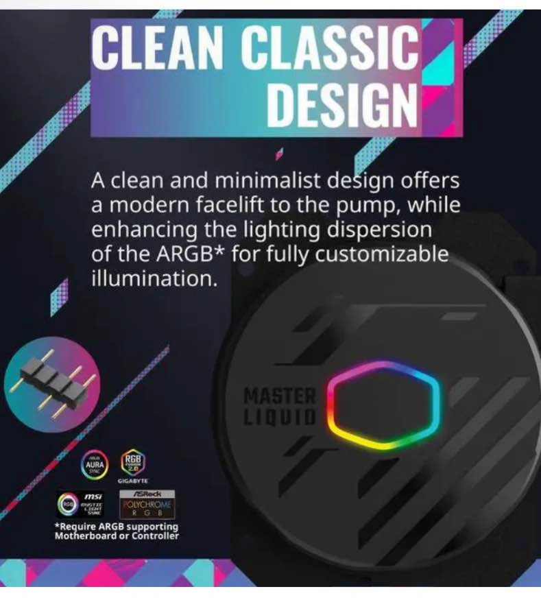 Cooler Master MasterLiquid 240L Core 240mm AIO Liquid Cooler - photo 5