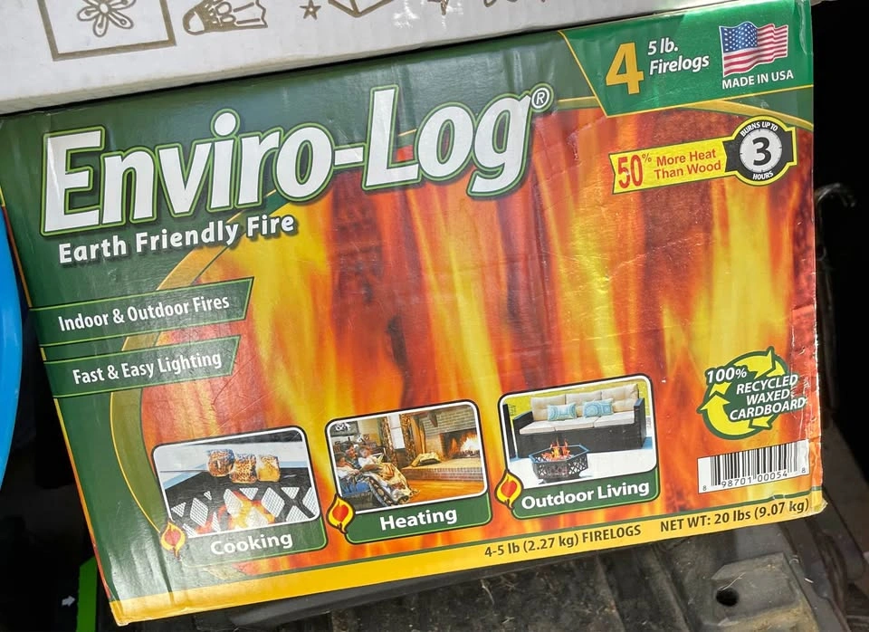 Wood bundle: Envirolog and real wood, firepit available
