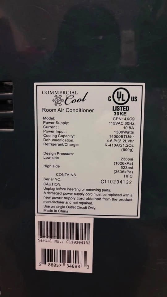 Commercial Cool 14,000 BTU Portable AC - Complete Kit - photo 4