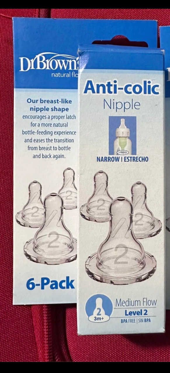Dr. Brown's Anti-Colic Nipples - pack of 6