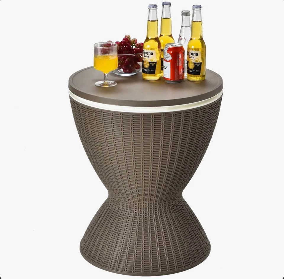Outdoor Wicker Patio Cooler Table - photo 2