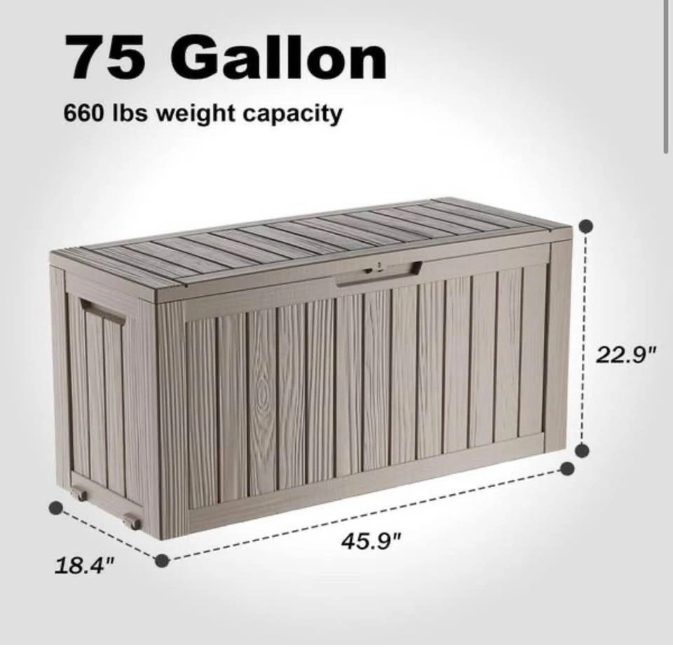75 Gallon Outdoor Storage Deck Box - photo 3