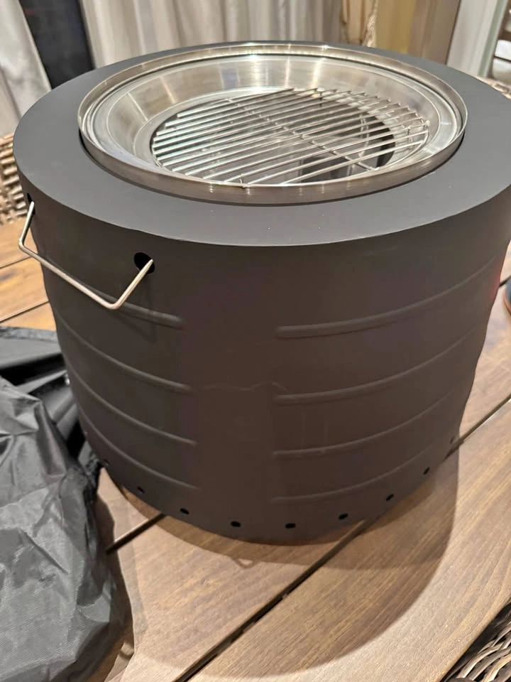 Smokeless Portable Fire Pit with Double Combustion Technology