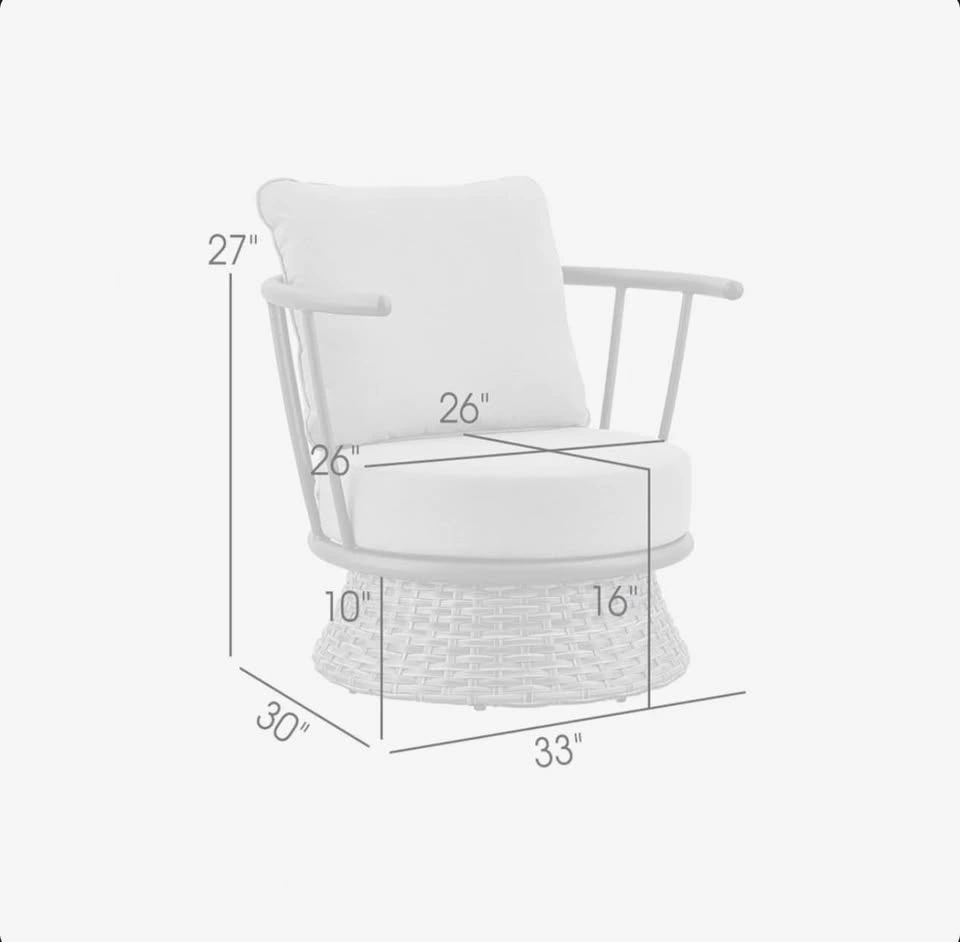 Latitude Run Wicker and Aluminum Outdoor Chair - photo 2