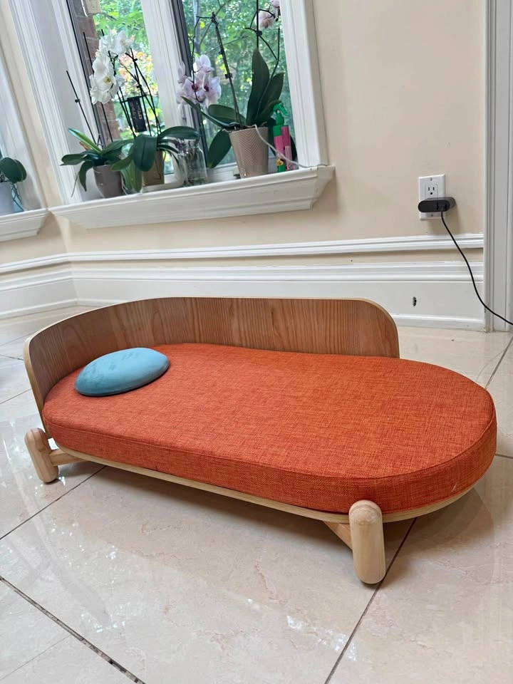 Wayfair Modern Wooden Cat Bed with Cushion – New