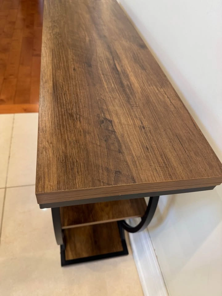 Modern Console Table with Shelves - photo 3