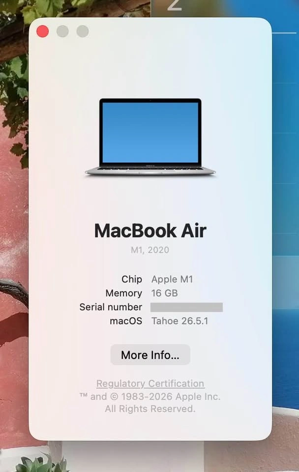 MacBook Air M1 16GB 256GB SSD - photo 5