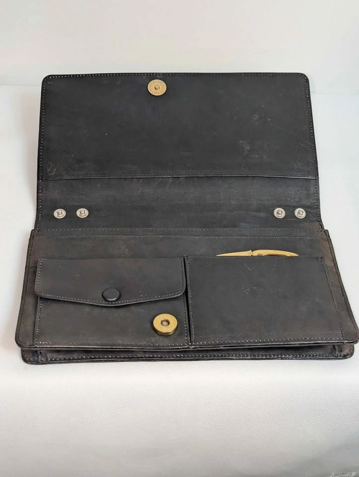 Vintage Snakeskin Python Clutch purse 10 x 6 - photo 4