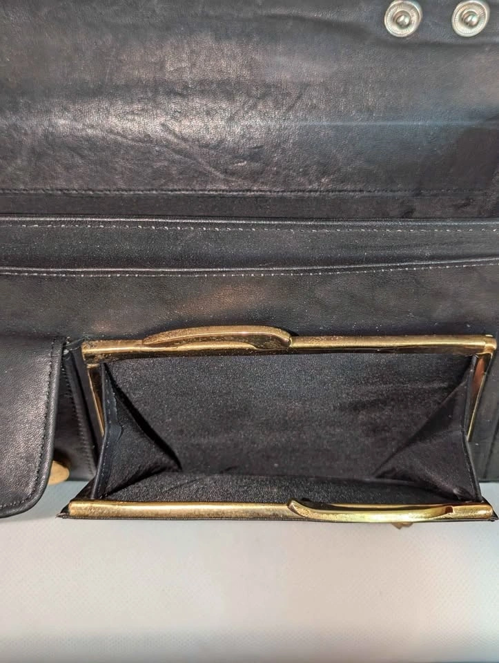 Vintage Snakeskin Python Clutch purse 10 x 6 - photo 5