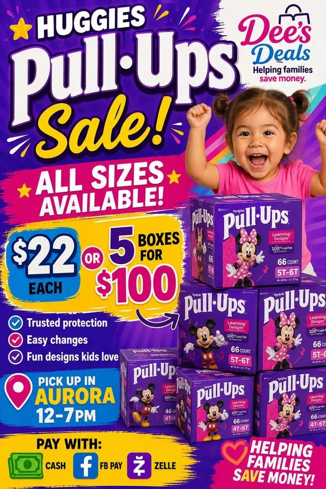Huggies PullUps Sale $22 a box - photo 2