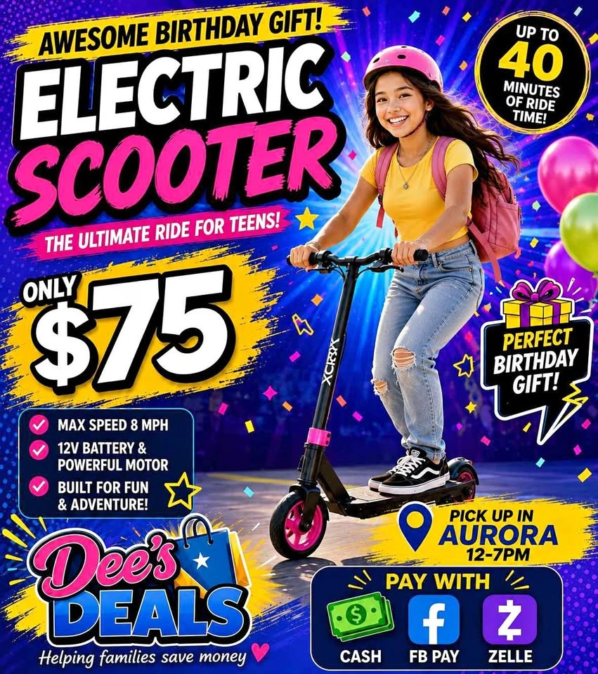 Electric Scooter BRAND NEW IN BOX ONLY $75