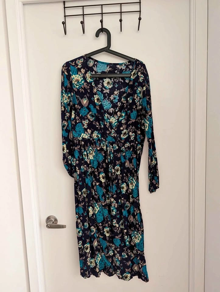Blue long dress