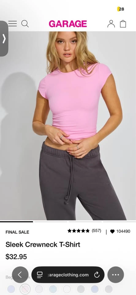Garage sleek crewneck T-shirt - photo 2