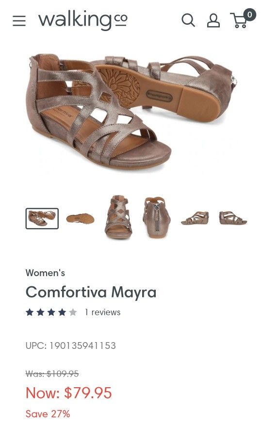 Comfortiva Memory Foam Sandals 6.5 NEW - photo 2