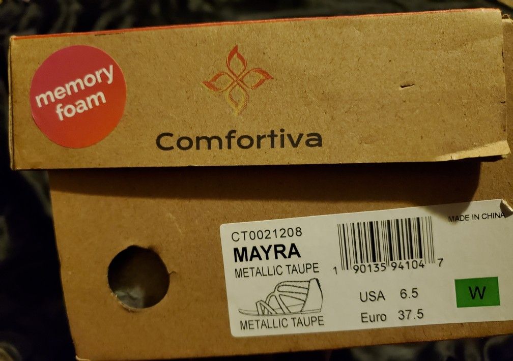 Comfortiva Memory Foam Sandals 6.5 NEW - photo 4