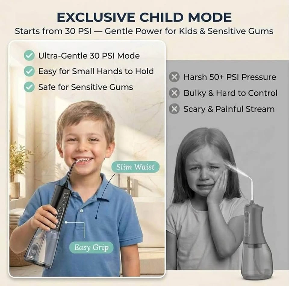 Water Dental Flosser Cordless Teeth Cleaning MOCEL 5 Modes - photo 3