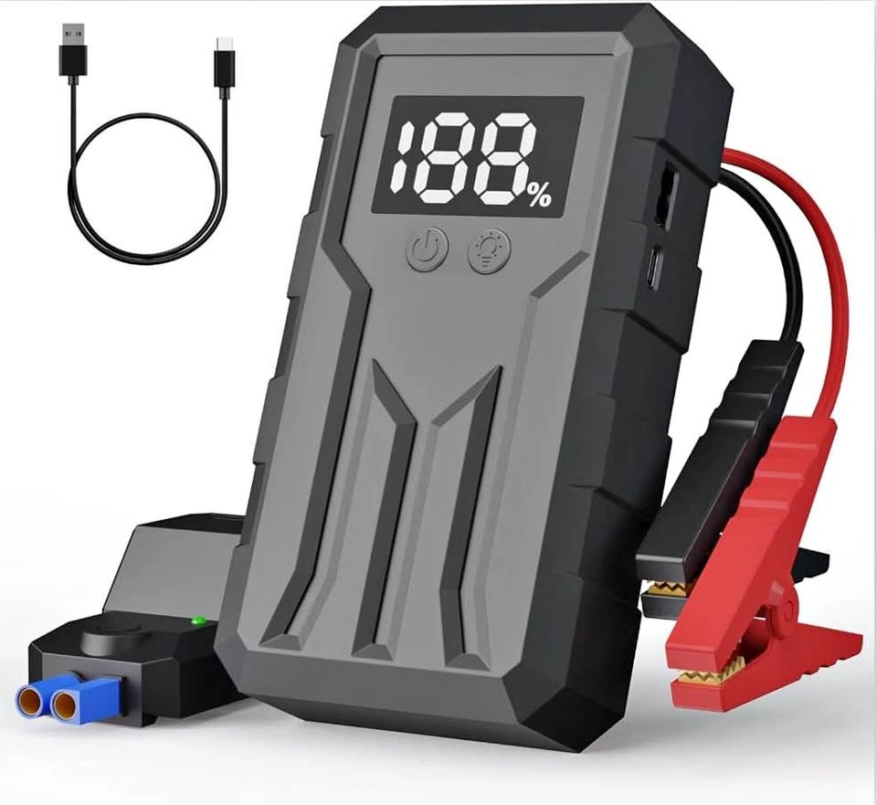 Jump Starter 4000A Peak, 12V (9L Gas/8L Diesel) with USB