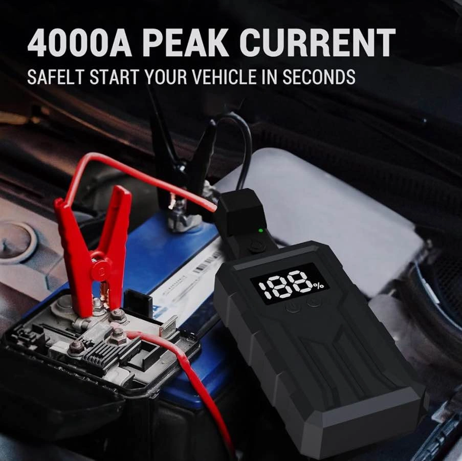 Jump Starter 4000A Peak, 12V (9L Gas/8L Diesel) with USB - photo 2