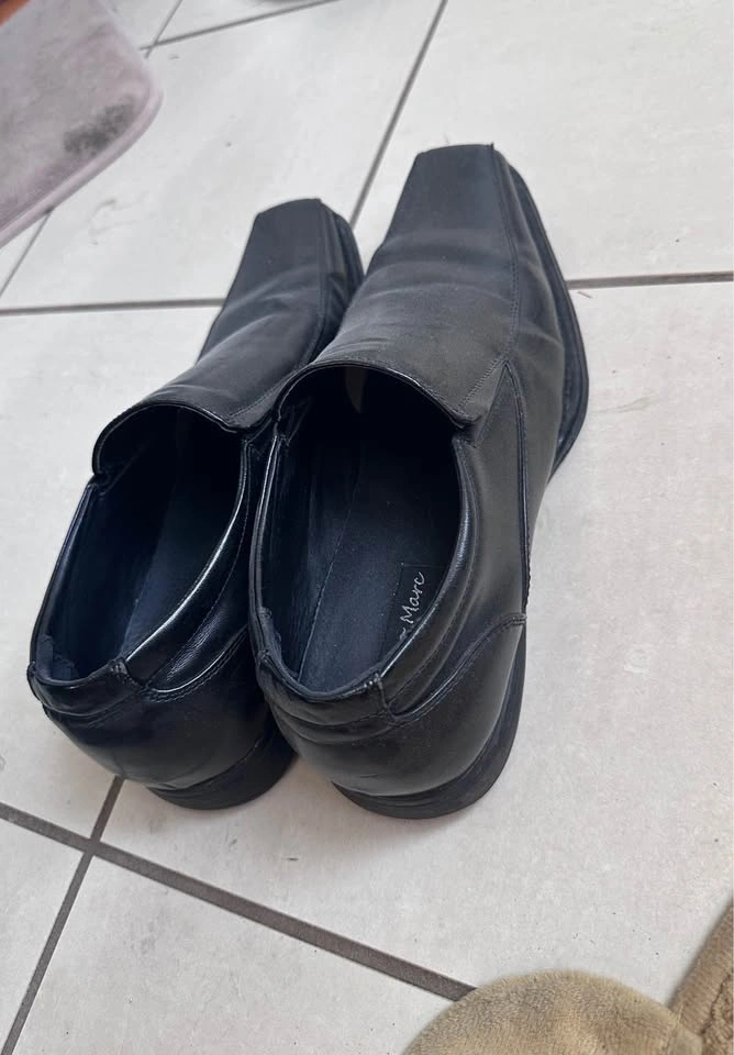 Bruno Marc Black Slip-On Dress Shoes - photo 3
