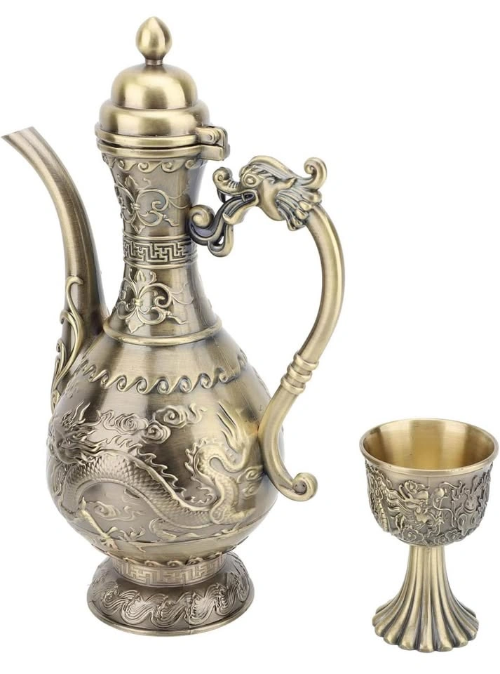 Set of Luxurious Turkish Coffee and Tea Set, Vintage Exquisite - photo 3