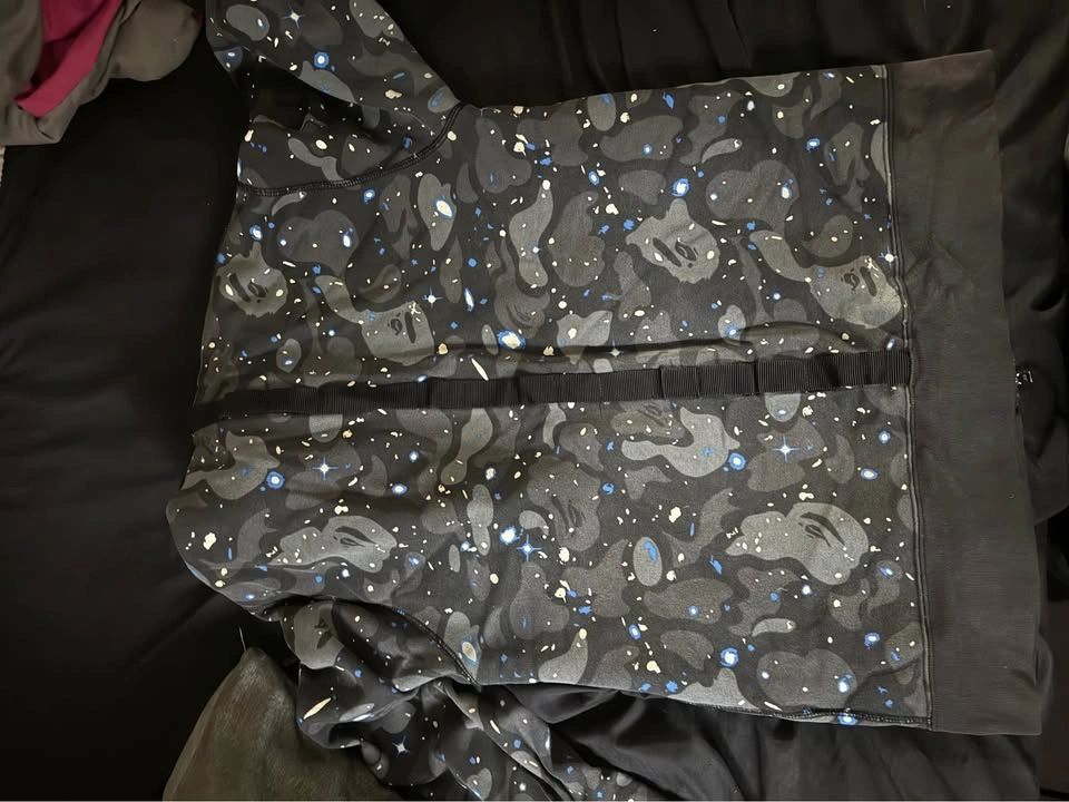A Bathing Ape Bape Space Camo Hoodie Large - photo 5