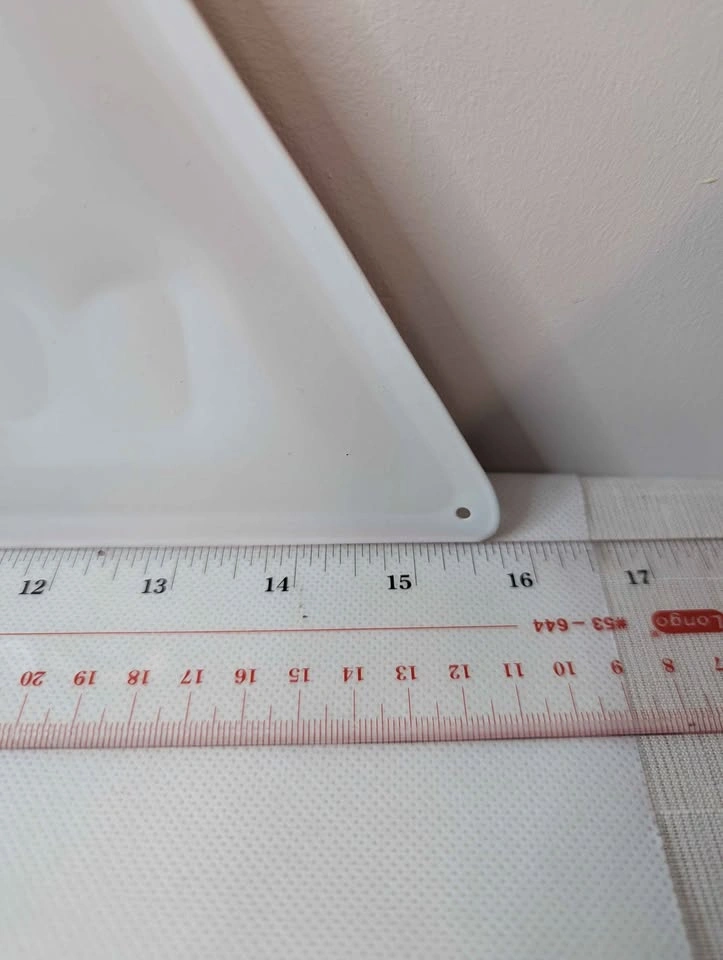 Vintage Triangular Stop Do Not Enter Metal Sign - photo 4