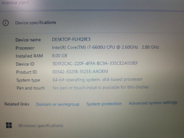 Toshiba laptop Z30-C - i7 - 6th Gen MS office - photo 5