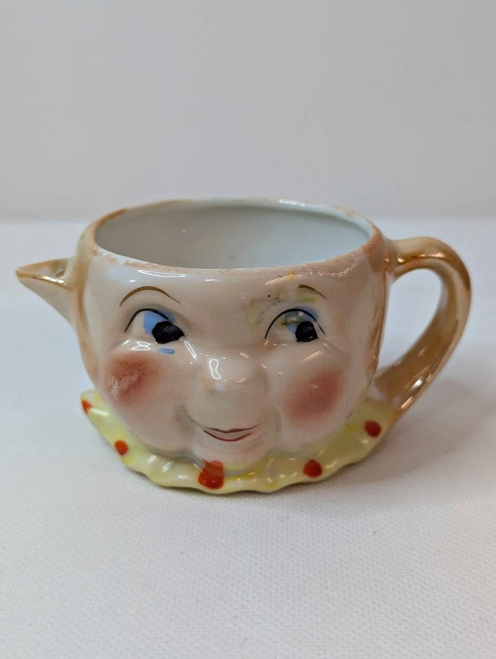 Vintage Made in Japan Ceramic Face Creamer