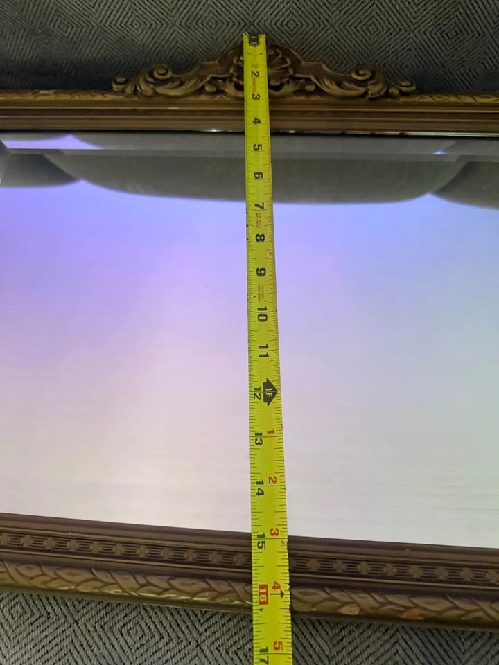 Antique art deco overmantle mirror - photo 2