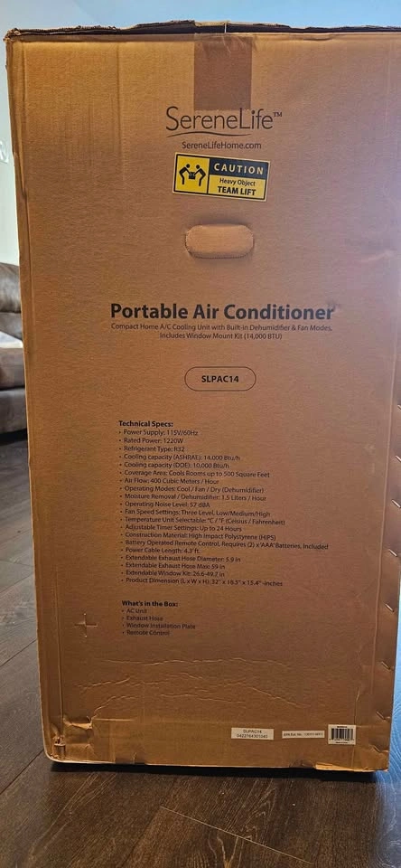 SereneLife Portable Air Conditioner For Sale - photo 3