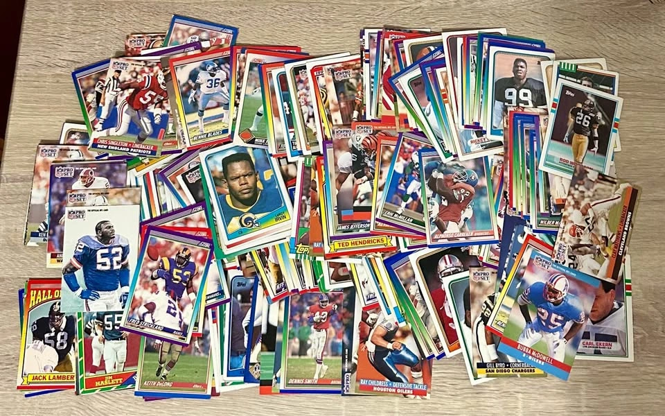 Vintage NFL Football Cards Lot HOF Stars Barry Sanders Jerry Ric - photo 3