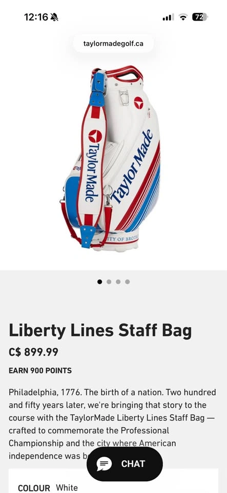 TaylorMade Liberty Lines Staff Bag - photo 4