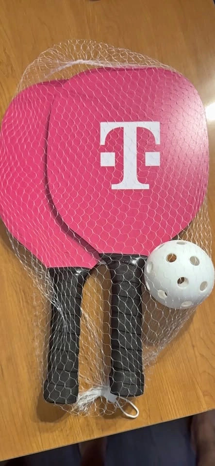 T-Mobile Pickleball Paddles Set with Ball