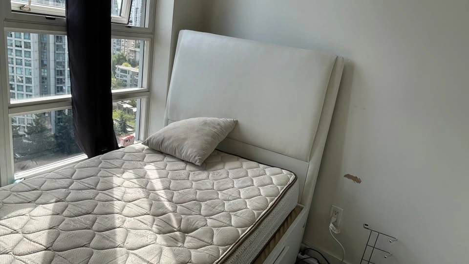 Twin Bed Frame + Mattress | Storage Drawers | $150 FIRM - photo 3