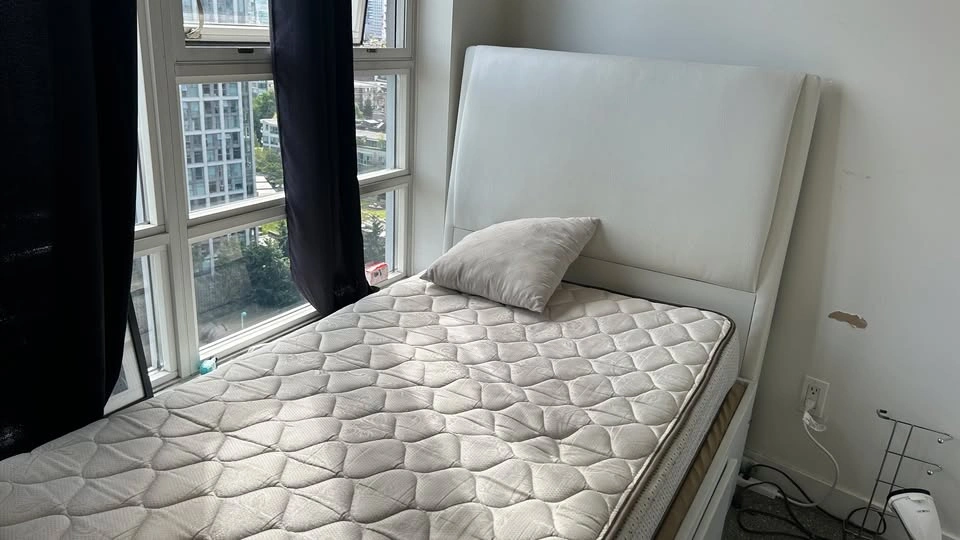 Twin Bed Frame + Mattress | Storage Drawers | $150 FIRM - photo 4