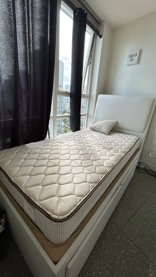 Twin Bed Frame + Mattress | Storage Drawers | $150 FIRM - photo 5