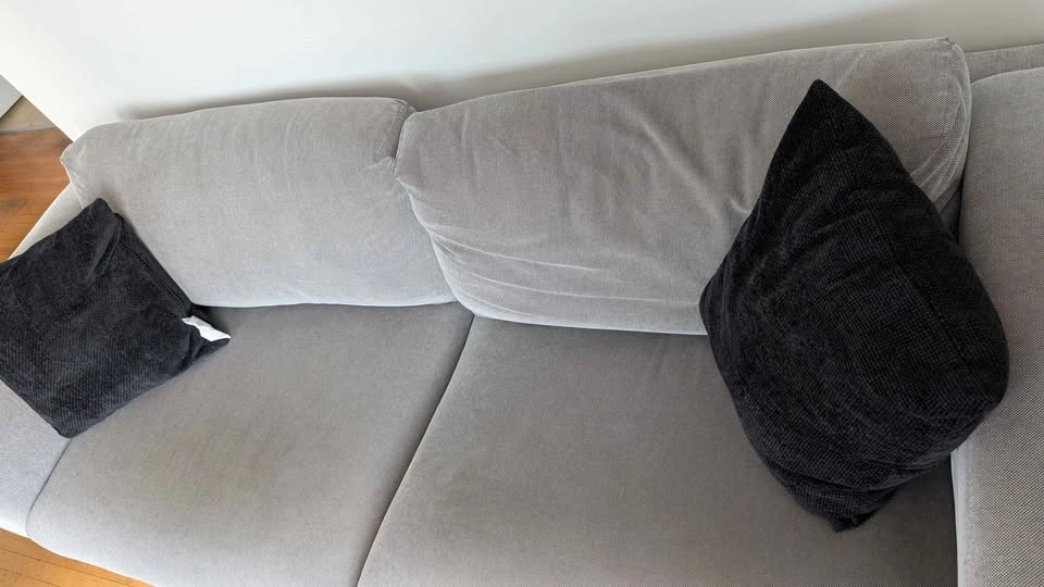 Light Gray Fabric Sofa - photo 3