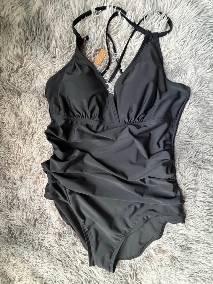KI LAPHEE One Piece Ruched Swimsuit XXL (16) BLACK - photo 2