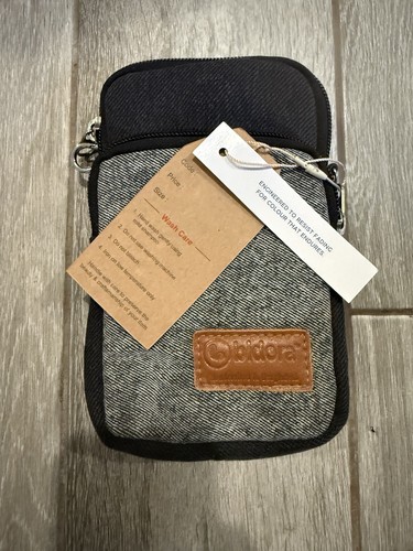 Solid Gray/Black/Brown Crossbody Phone Pouch Bag - photo 2