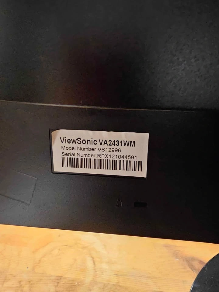 ViewSonic VA2431wm 24" Widescreen Monitor - Good Condition - photo 4