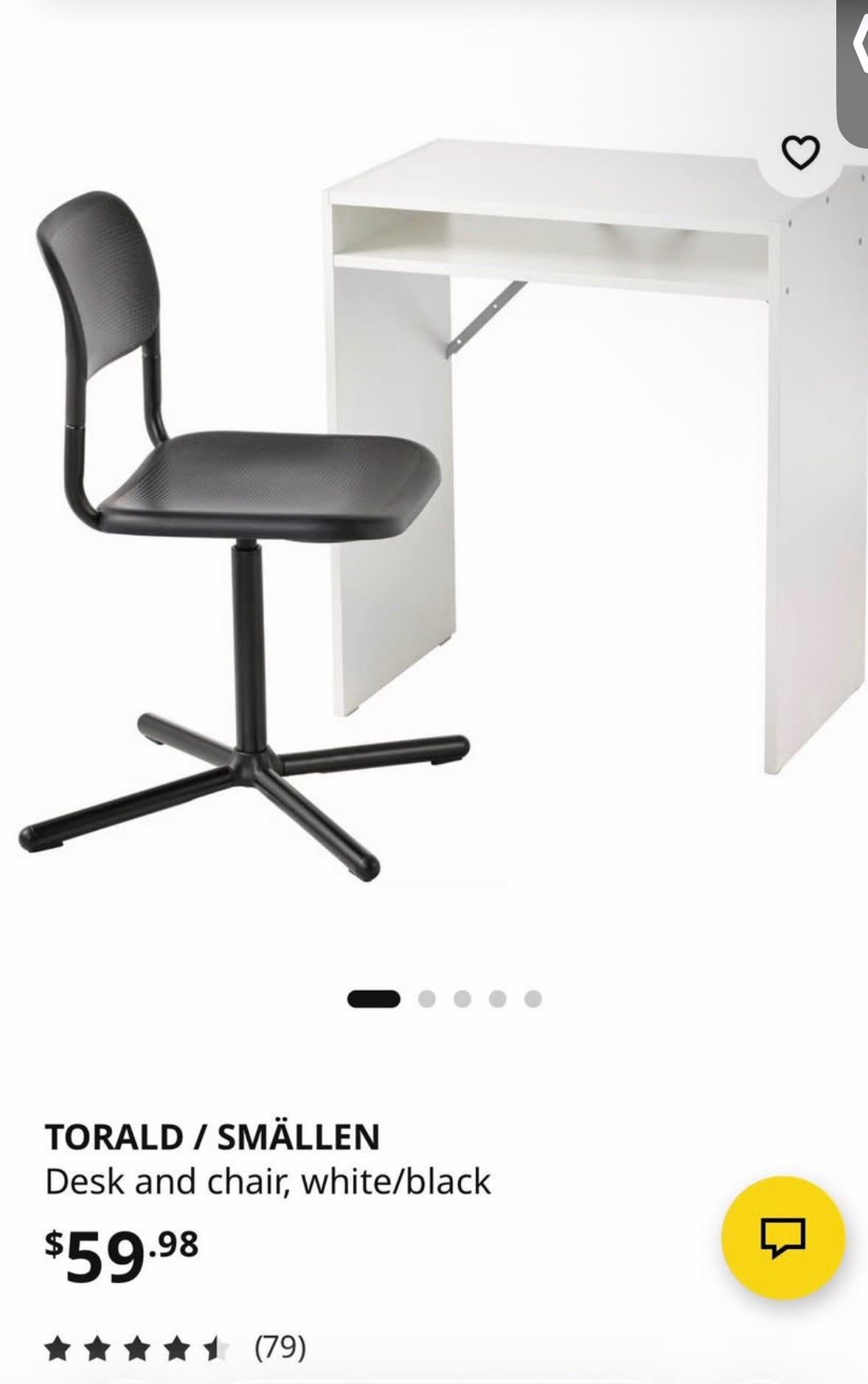 Desk and chair