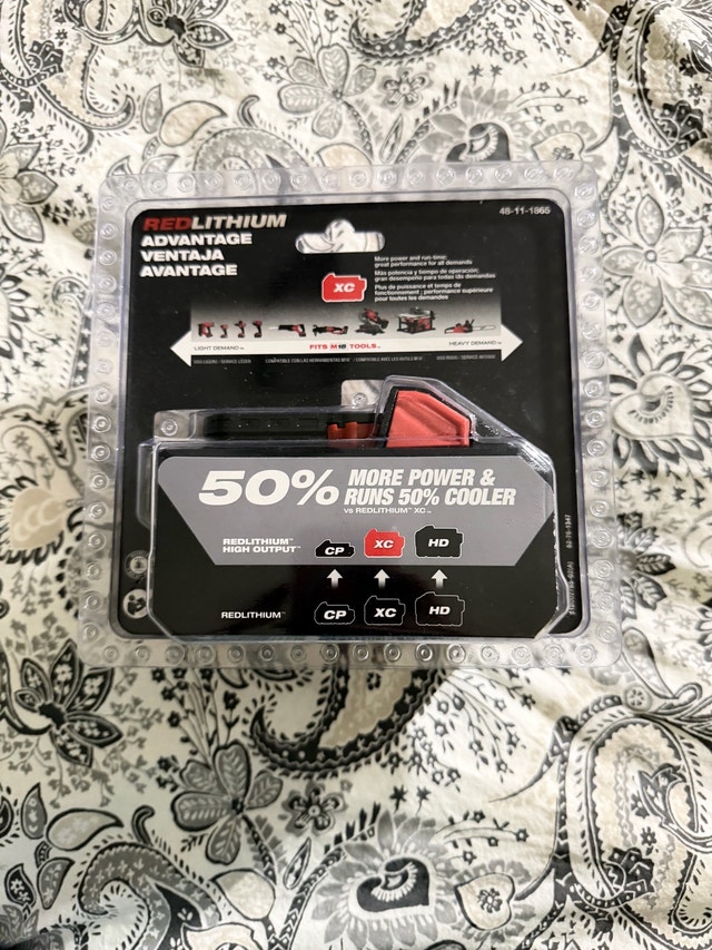 milwaukee m18 xc6.0 battery brand new - photo 2